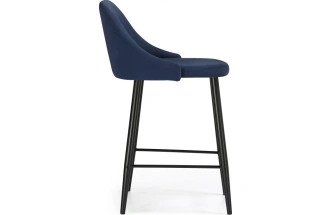 Полубарный стул Джама, темно-синий / черный матовый