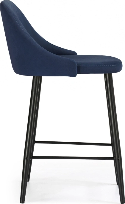 Полубарный стул Джама, темно-синий / черный матовый