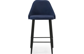 Полубарный стул Джама, темно-синий / черный матовый