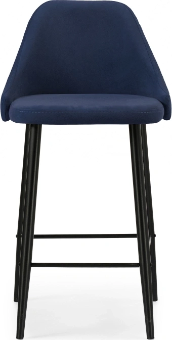 Полубарный стул Джама, темно-синий / черный матовый