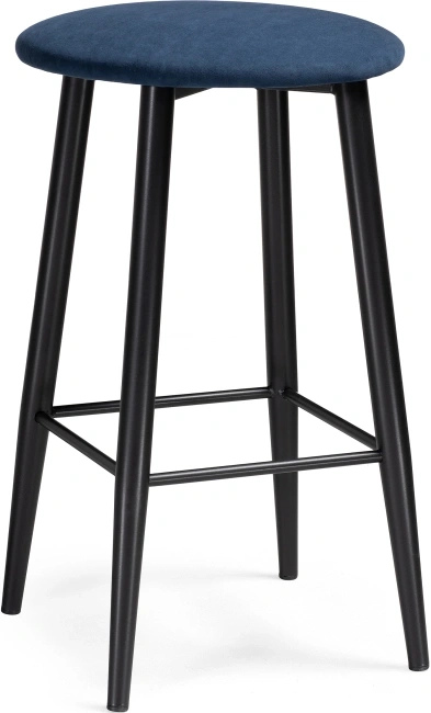 Полубарный табурет Гангток, темно-синий / черный матовый