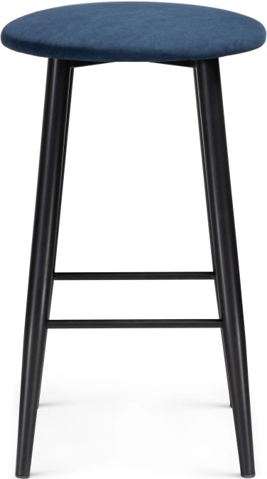 Полубарный табурет Гангток, темно-синий / черный матовый