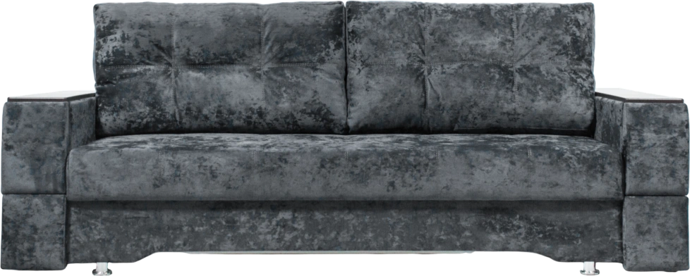 Диван прямой Атлант 2, ткань Kioto grafit, декор Венге