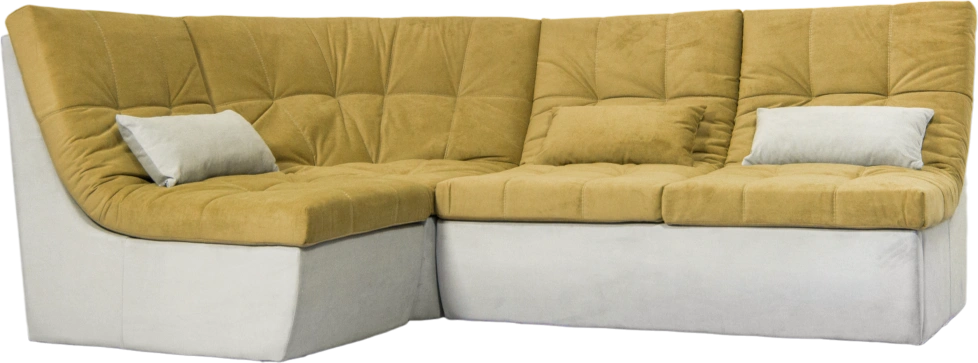 Диван угловой София 2 с кресельной частью, Севен 333, Севен 308