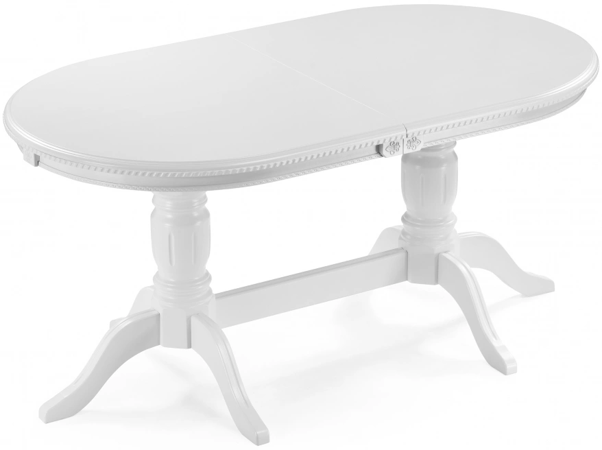Обеденный раздвижной стол Эвклаз, белый