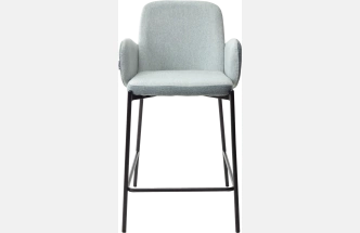 Полубарный стул Nyx, (H=65cm) VF113 светлая мята, VF115 серо-зеленый