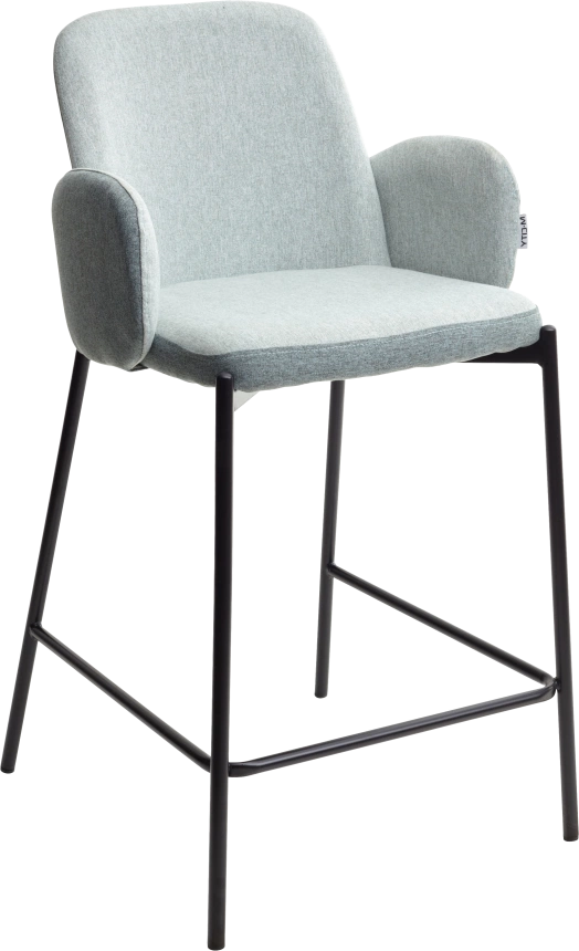 Полубарный стул Nyx, (H=65cm) VF113 светлая мята, VF115 серо-зеленый