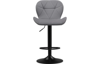 Барный стул Trio, light gray / black