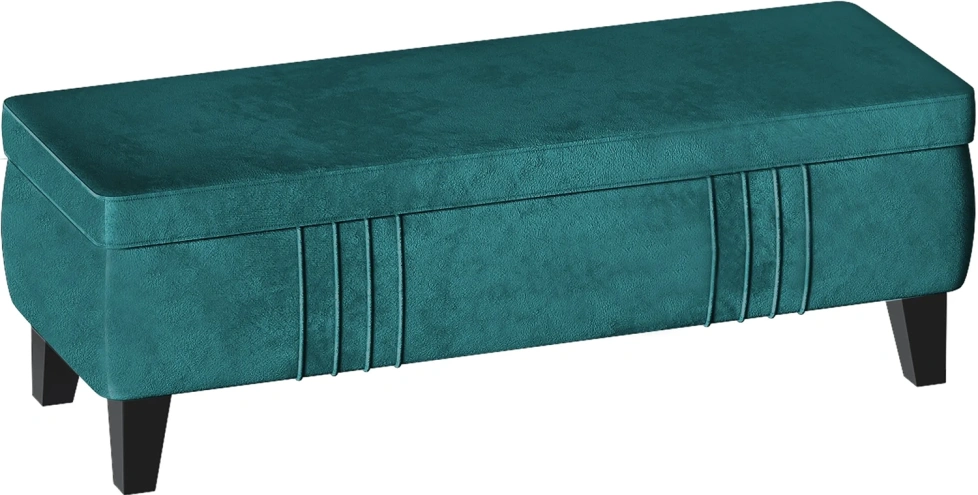 Банкетка Севилья, мягкая, с ящиком, мора океан