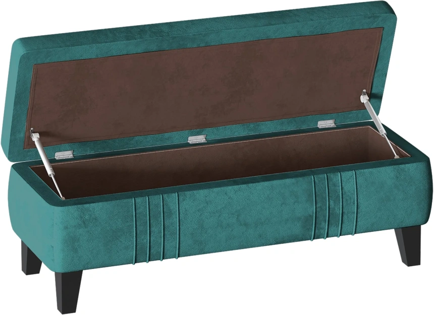 Банкетка Севилья, мягкая, с ящиком, мора океан