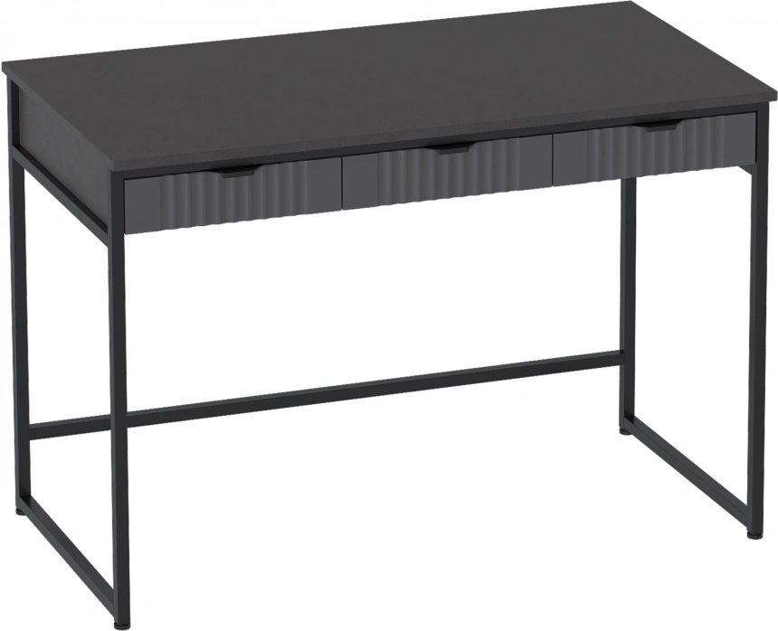 Стол письменный Нора, с ящиками, графит