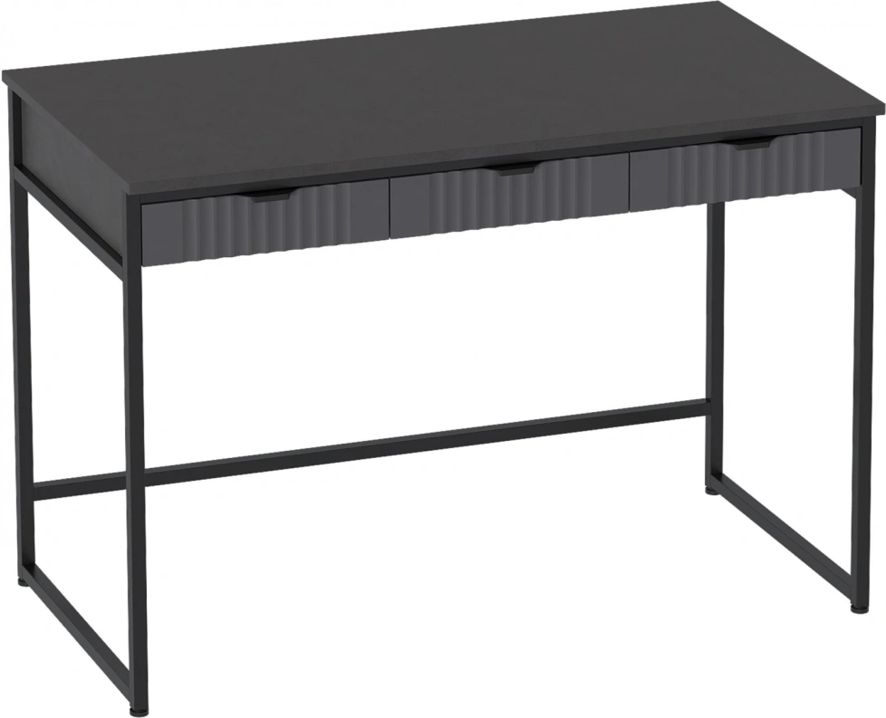 Стол письменный Нора, с ящиками, графит