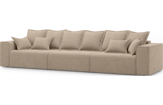 Диван прямой трехместный Венте, модель 035, Danco 290 (коричневый)