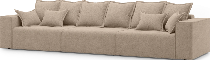 Диван прямой трехместный Венте, модель 035, Danco 290 (коричневый)