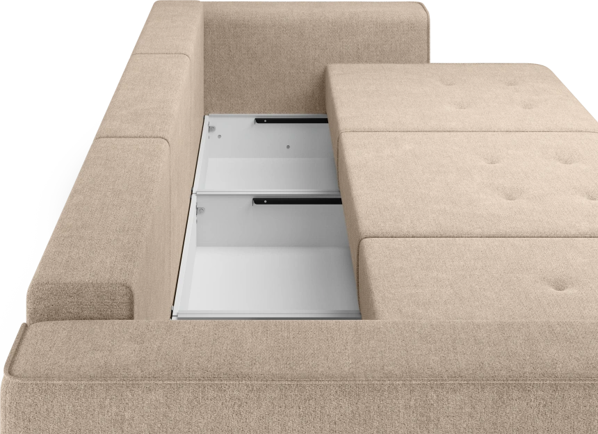 Диван прямой трехместный Венте, модель 035, Danco 290 (коричневый)