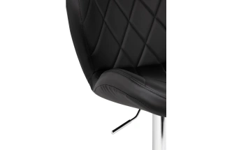 Барный стул Porch, черный / хром