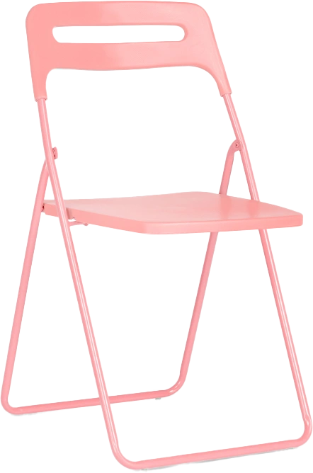 Стул Fold складной, пластиковый, pink
