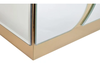 Тумба прикроватная KFG199, с ящиком, зеркальная 