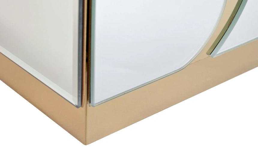 Тумба прикроватная KFG199, с ящиком, зеркальная