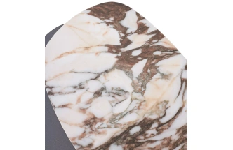 Кофейный стол Arvid TL-312, испанская керамика на стекле, МДФ окрашенный, темно-серый МДФ каркас