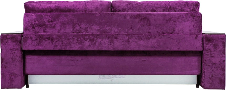 Диван прямой Атлант 2, ткань Plush purple velvet, декор Венге