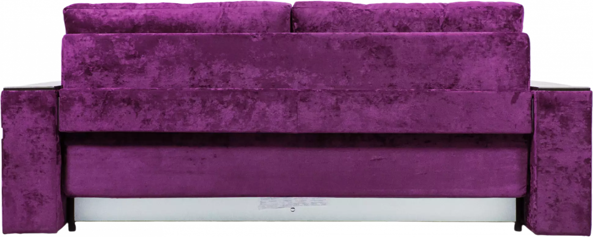 Диван прямой Атлант 2, ткань Plush purple velvet, декор Венге