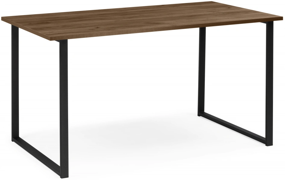 Кухонный стол Лиман, 117 х 77, дуб крафт табачный / черный матовый