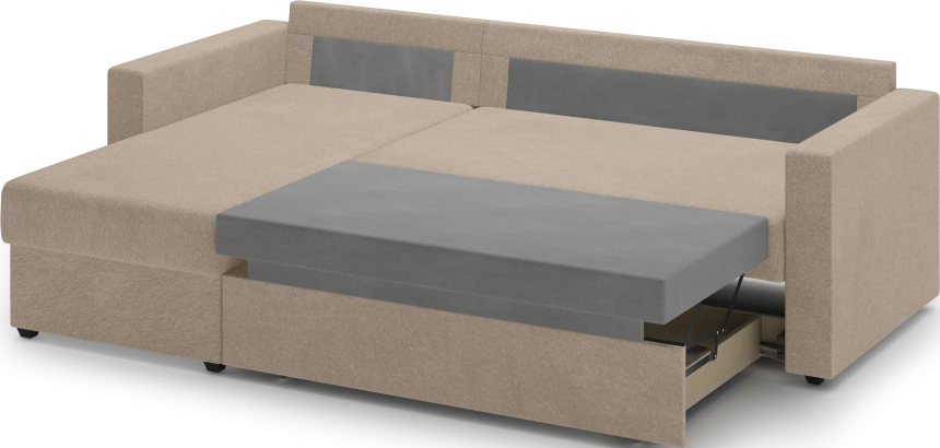 Диван угловой Фишер, модель 113, Nola 14 (бежевый)