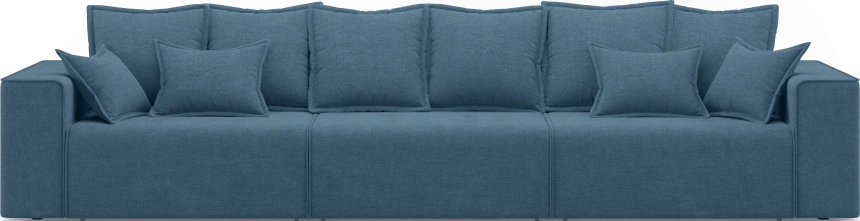 Диван прямой трехместный Венте, модель 035, Danco 796 (синий)