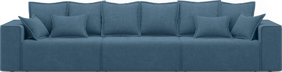 Диван прямой трехместный Венте, модель 035, Danco 796 (синий)