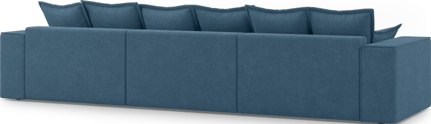 Диван прямой трехместный Венте, модель 035, Danco 796 (синий)