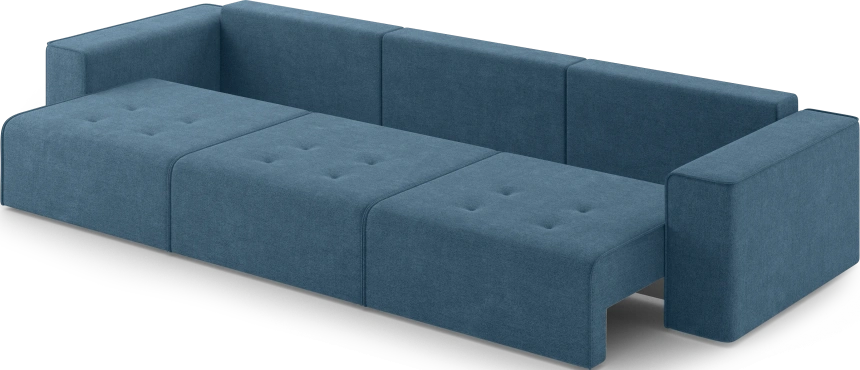 Диван прямой трехместный Венте, модель 035, Danco 796 (синий)