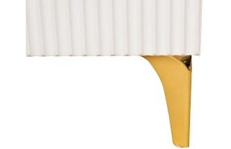 Тумба прикроватная Doria, с ящиками, белая 