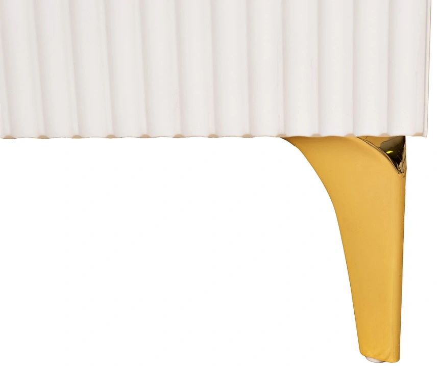 Тумба прикроватная Doria, с ящиками, белая 