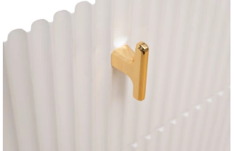 Тумба прикроватная Doria, с ящиками, белая 