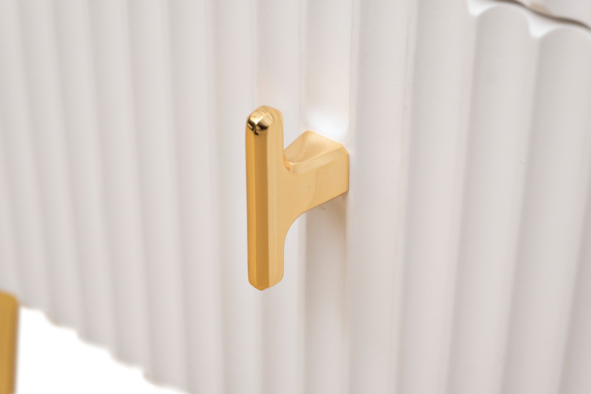 Тумба прикроватная Doria, с ящиками, белая 