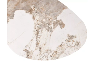 Кофейный стол Niklas, Pandora, керамика на стекле и окрашенный МДФ, темно-серый МДФ каркас