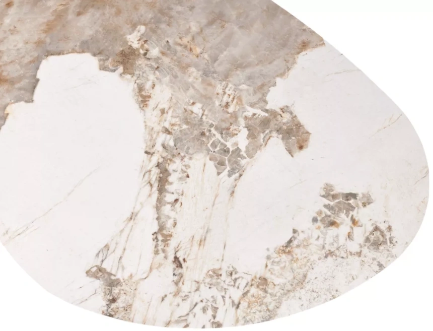 Кофейный стол Niklas, Pandora, керамика на стекле и окрашенный МДФ, темно-серый МДФ каркас