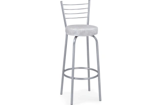 Барный стул Kuroda, белый мрамор / светлый мусс