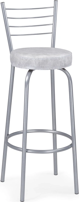 Барный стул Kuroda, белый мрамор / светлый мусс