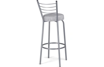 Барный стул Kuroda, белый мрамор / светлый мусс