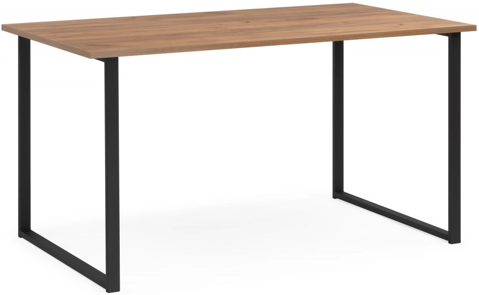 Кухонный стол Лиман, 117 х 77, дуб крафт золотой / черный матовый