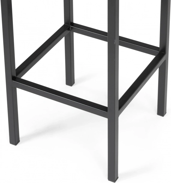 Барный табурет Лофт, микровелюр катания изумруд / черный матовый