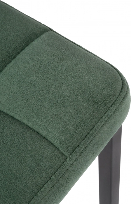 Барный табурет Лофт, микровелюр катания изумруд / черный матовый