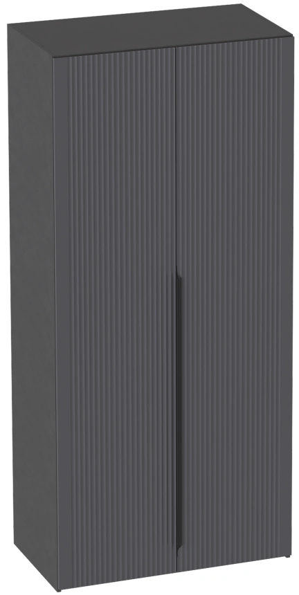 Шкаф двухдверный Нора, распашной для одежды, металл бруклин / графит