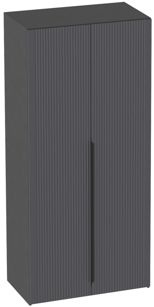 Шкаф двухдверный Нора, распашной для одежды, металл бруклин / графит