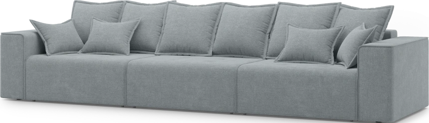 Диван прямой трехместный Венте, модель 035, Danco 995 (серый)