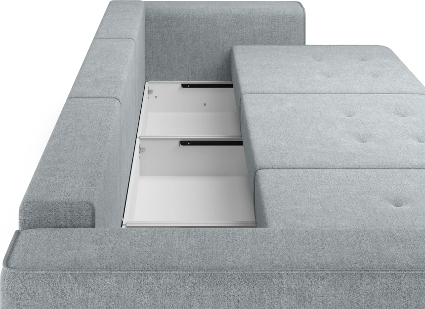 Диван прямой трехместный Венте, модель 035, Danco 995 (серый)