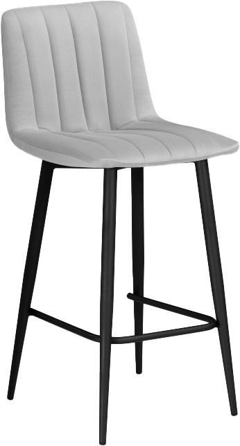 Полубарный стул Дани, светло-серый 52 / черный