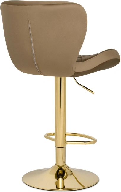 Барный стул Porch, темно-бежевый / золотой